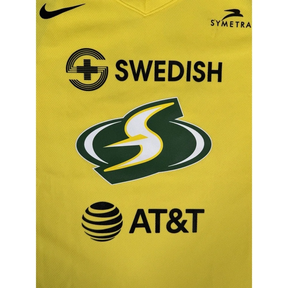 Nike WNBA Seattle Storm Jewell Loyd #24 Jersey Mens XXL Yellow Basketball EUC